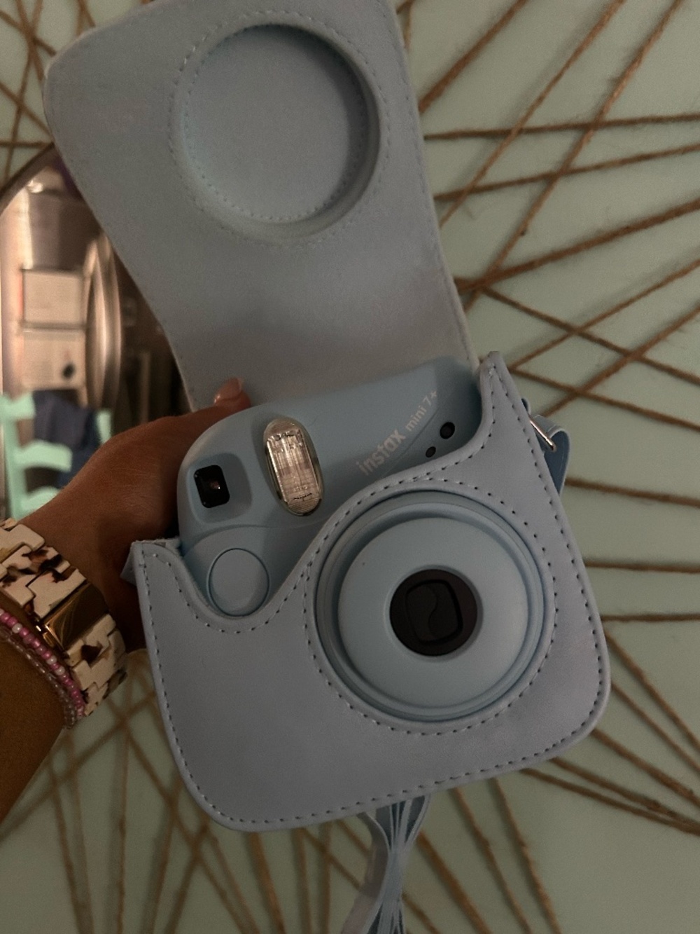Instax Mini 7 Polaroid Camera with Case